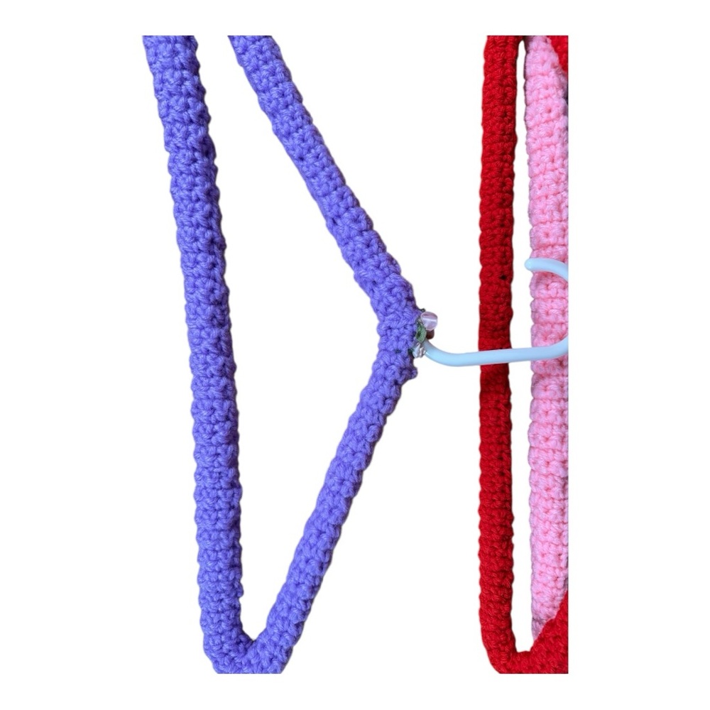 Colorful Crochet Hangers Set - Picture 3 of 3